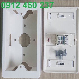 Bộ ổ cắm đơn 1 cổng mạng cat6 amp/commscope chính hãng có co,cq