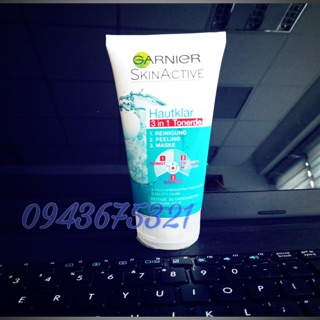 Sữa rửa mặt Garnier Đức 3in1