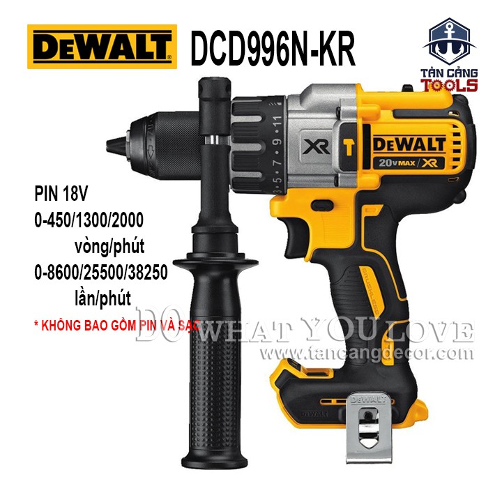 Máy Khoan Động Lực Dùng Pin DeWalt 18V DCD996N-KR ( Thân Máy )