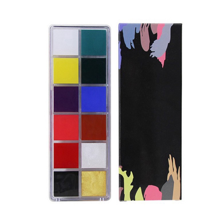 (thanh lý) Bộ 12 Màu Vẽ Mặt / Cơ Thể Hóa Trang Dự Tiệc | BigBuy360 - bigbuy360.vn