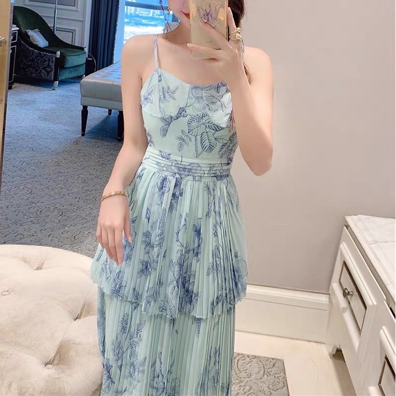 Đầm maxi 2s dập ly cup