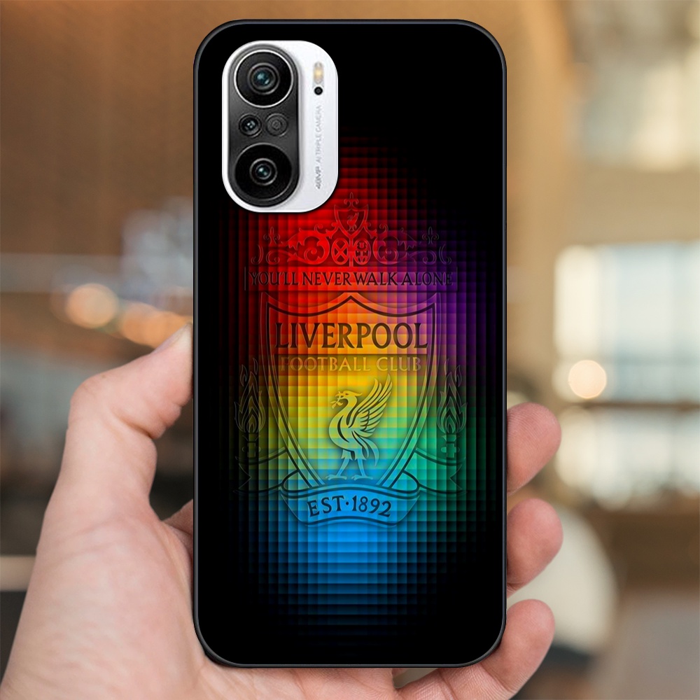 Ốp lưng Xiaomi K40 viền đen in hình Liverpool FC