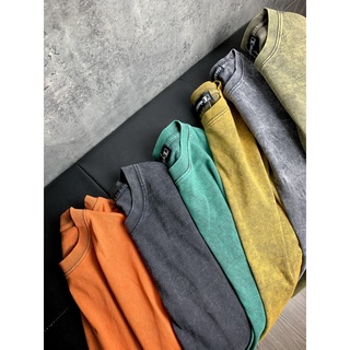 Áo thun - tee washed trơn form rộng unisex nam nữ