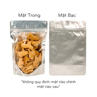 Combo 5kg túi Zipper Một Mặt Bạc Một Mặt Trong Size 18x26
