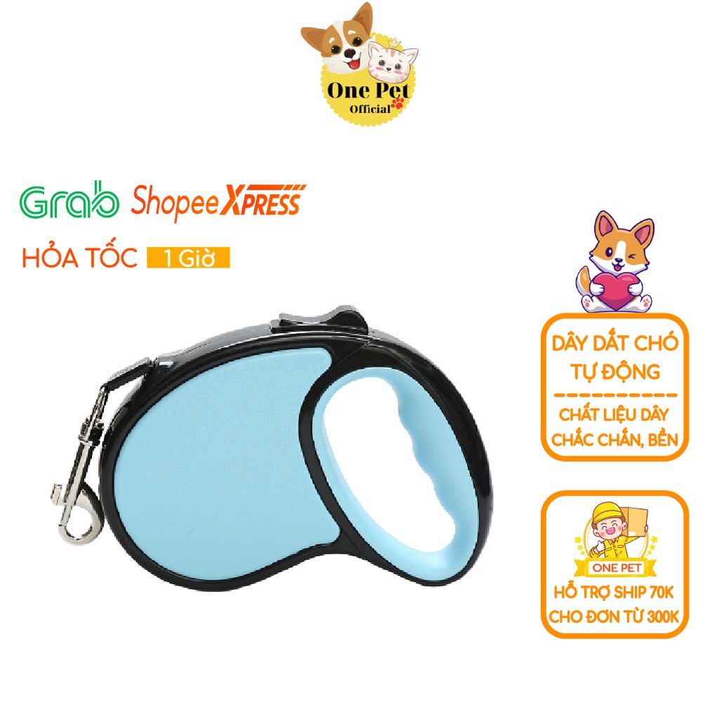 Dây dắt Chó tự động, Dây dắt thú cưng tự động độ dài 3m 5m - One Pet Shop