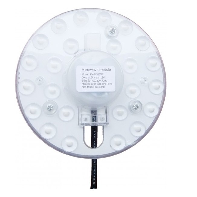 MÂM ĐÈN LED CẢM ỨNG VI SÓNG CHO ĐÈN ỐP TRẦN KW-MS12W