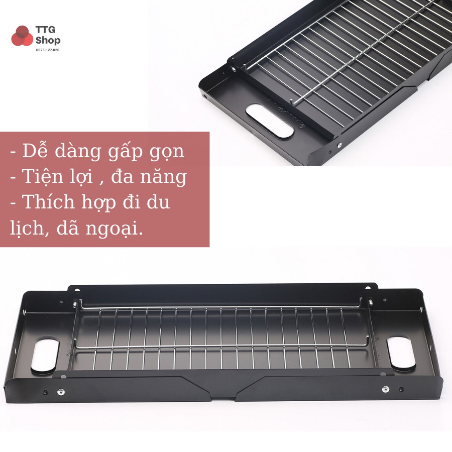 [Bán lỗ lấy sao] Bếp nướng du lịch đa năng | Bếp nướng than hoa | Bếp nướng dã ngoại