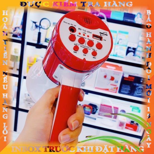 Loa Phóng Thanh Cầm Tay Mini Megaphone Có Ghi Âm Phát Lại, Tích Hợp Cổng USB angthuy