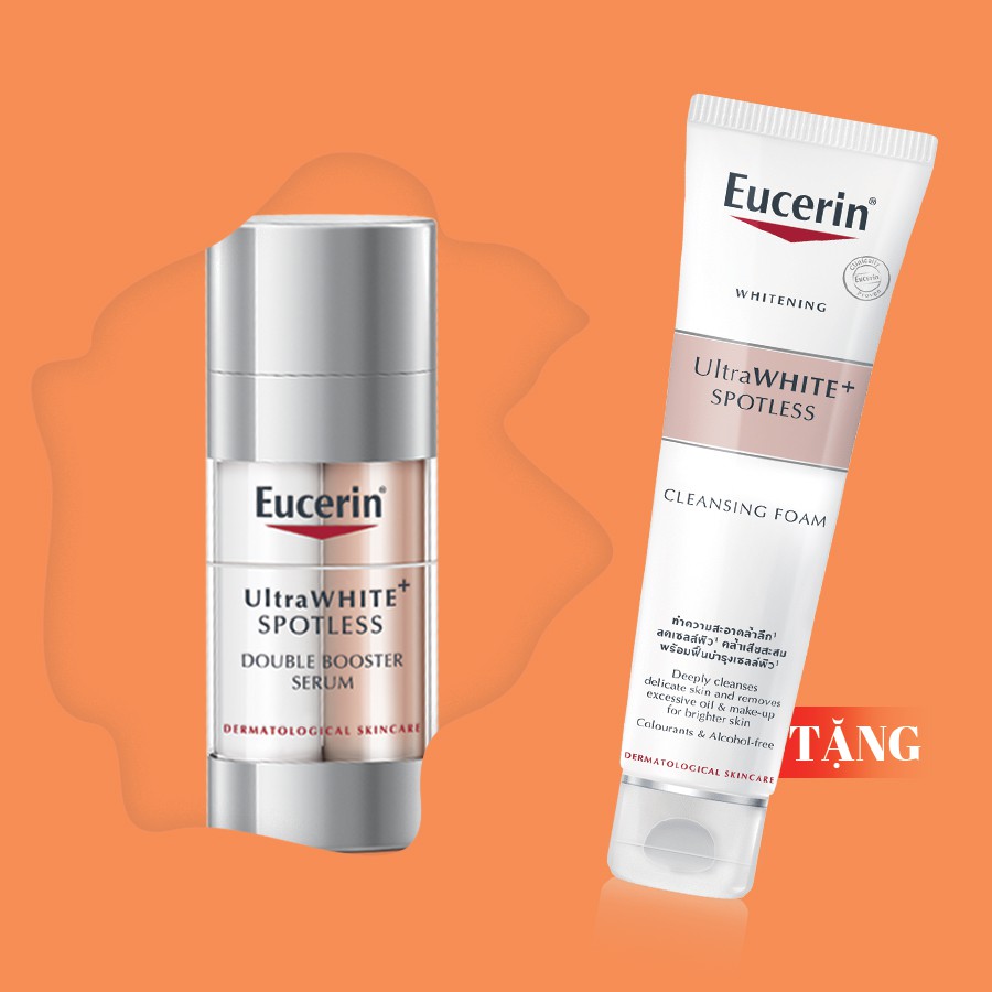 (Tặng sửa rửa mặt) Eucerin Tinh Chất Giảm Thâm Nám Và Dưỡng Trắng Da Ultrawhite+ Spotless Double Booster Serum 30ml