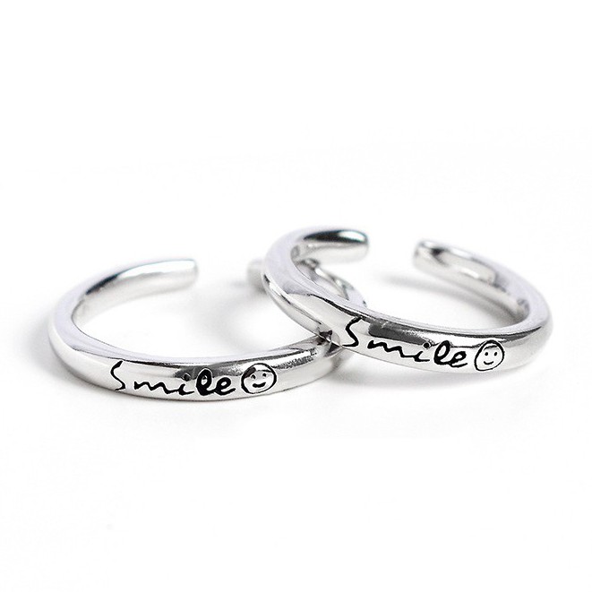 [Freesize] Nhẫn Nam/ Nữ Bạc 925 Cao Cấp ERASHOP 077941 - Smile Mặt Cười Độc Đáo, Cool Ngầu, Đơn Giản Siêu Rẻ Đẹp