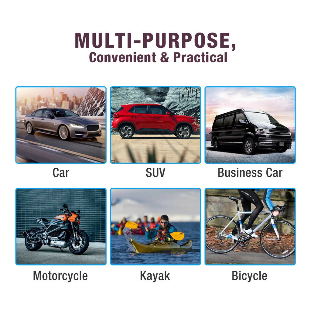 Máy Bơm Lốp Xe Hơi/Xe Đạp 300PSI Thiết Kế Nhỏ Gọn Tiện Dụng