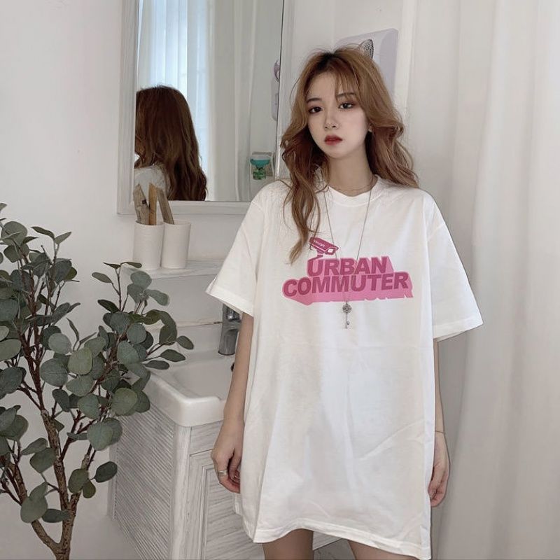 Áo thun tay ngắn dáng rộng thời trang Hàn Quốc cho cặp đôi
