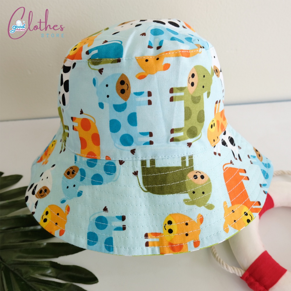 Mũ rộng vành cho bé, Nón vành tròn chống nắng thời trang mùa hè sành điệu