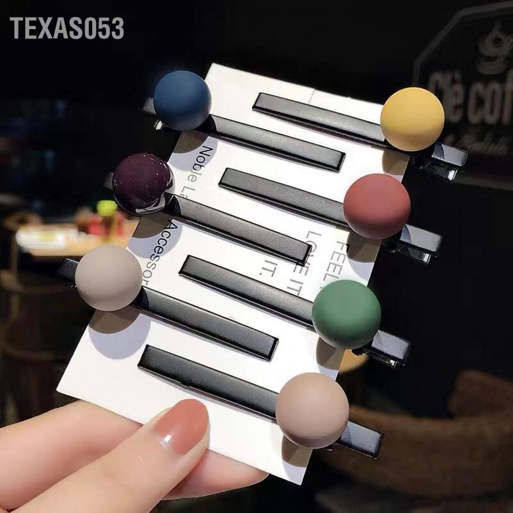 Texas053 Frosted Hair Clips Brilliant Colors Ins Style Cute for Cloth Decoration Gifts