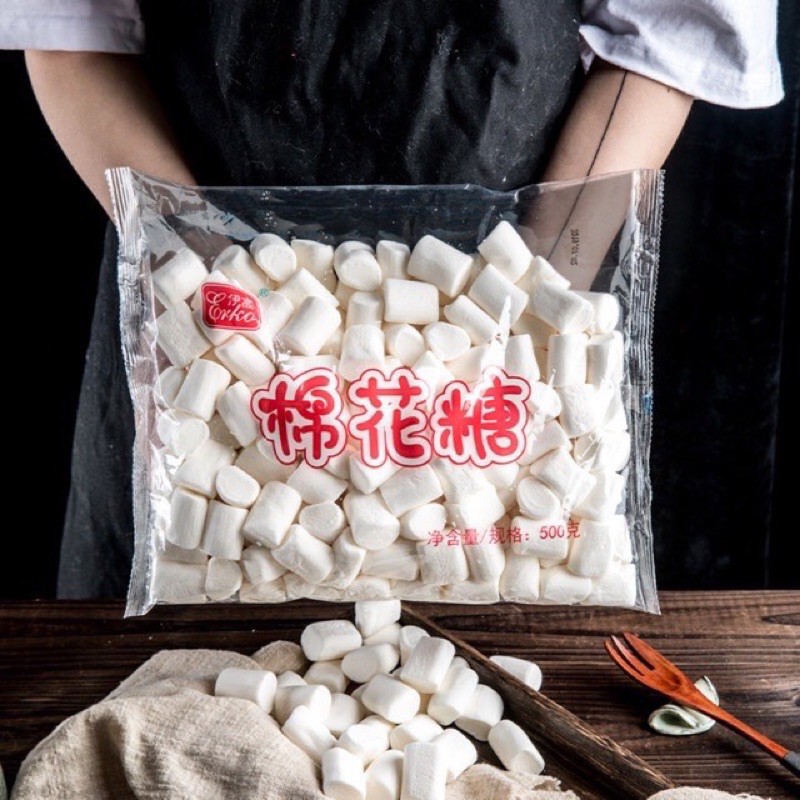 Kẹo xốp Marshmallow Erko trắng 500g