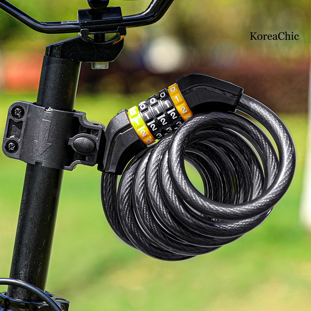 Khóa Xe Đạp 5 Chữ Số Chống Nước Chống Trộm Điều Chỉnh Được Kiểu Hàn Quốc