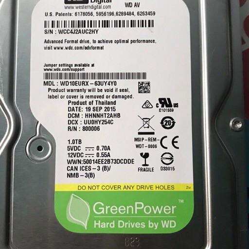 Ổ cứng HDD 1T Western Digital Green