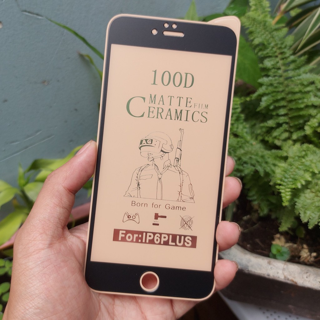 [Hàng Mới] Miếng Dán Màn Hình IPhone Nhám Film CERAMICS 100D Dẻo Full Màn (Chơi Game, Chống Vân Tay) [Tomax Shop]