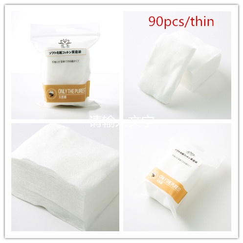 [Hàng mới về] Túi 100 bông tẩy trang hai mặt dày dặn tiện lợi sử dụng cho đi du lịch Bông tẩy trang Cotton Pads miếng