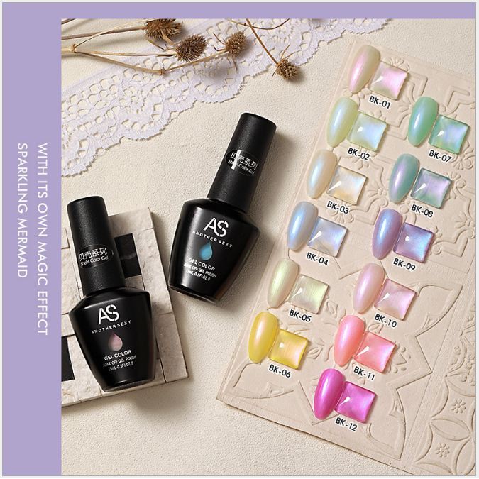 Sơn Gel AS vỏ đen Mã BK ( Cam Kết Chính Hãng - làm khô sơn gel bằng máy hơ uvled ) [GIÁ SỐC]