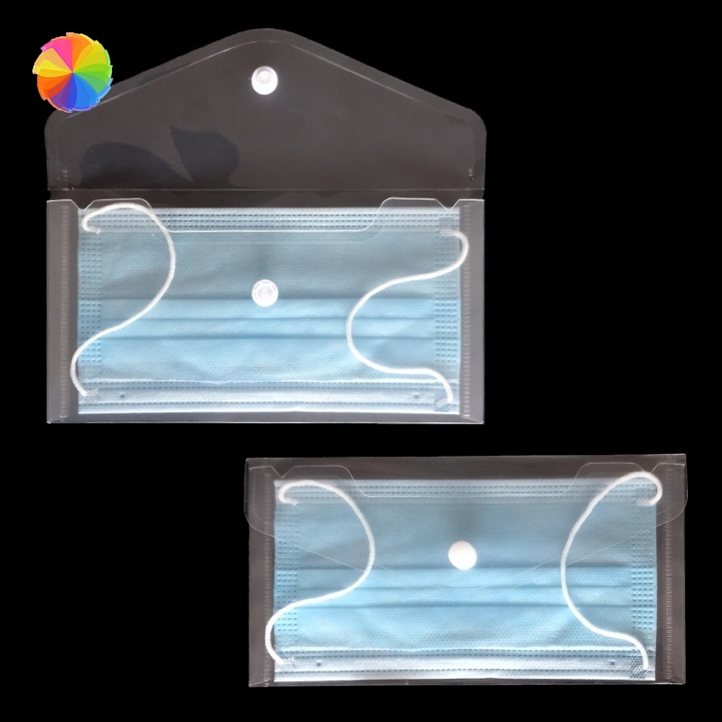 Túi Đựng Khẩu Trang Chống Bụi Màu Trong Suốt Tiện Dụng