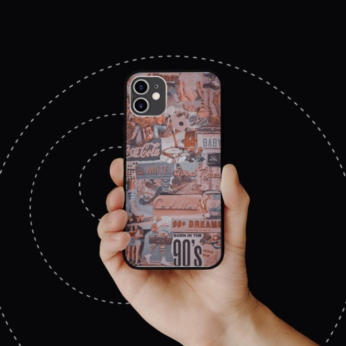 Ốp lưng iphone hình born in 1990s collage art pop art chống sốc  cho các dòng SAMSUNG PAP20210642