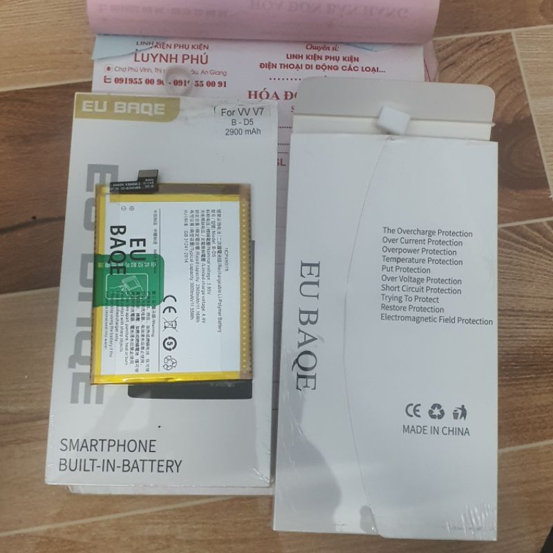 Pin VIVO V7 B D5 BAQE cao cấp 3000mAh bao test đổi trả