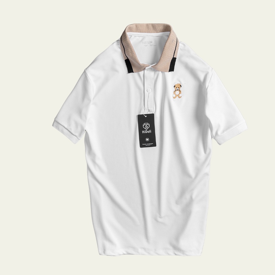 Áo thun nam thêu gấu trước ngực thời trang nam Menswear, áo polo nam chất cotton cao cấp thời trang hàn quốc.