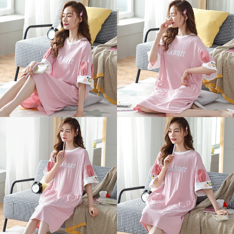 Đầm Ngủ In Họa Tiết Dễ Thương Thời Trang Mùa Hè | BigBuy360 - bigbuy360.vn
