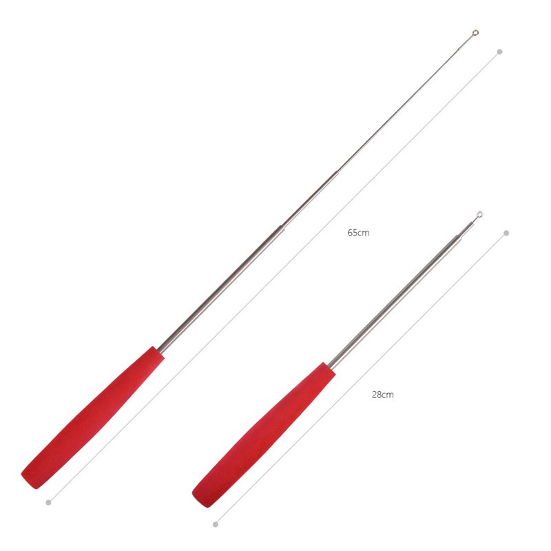 1 Cần Câu Cá Mùa Đông Mini Bằng Thép Không Gỉ 65Cm