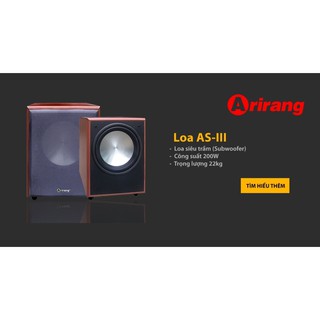 [Mã ELHACE giảm 4% đơn 300K] Loa trầm Arirang AS-III