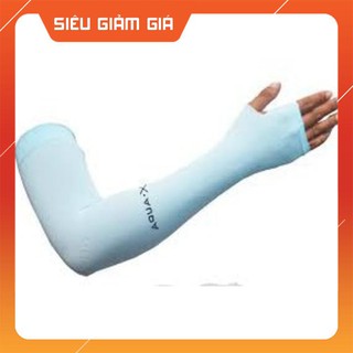 Găng tay chống nắng Aqua.X, ống tay chống nắng Letslim- găng hàn quốc dài xỏ ngón