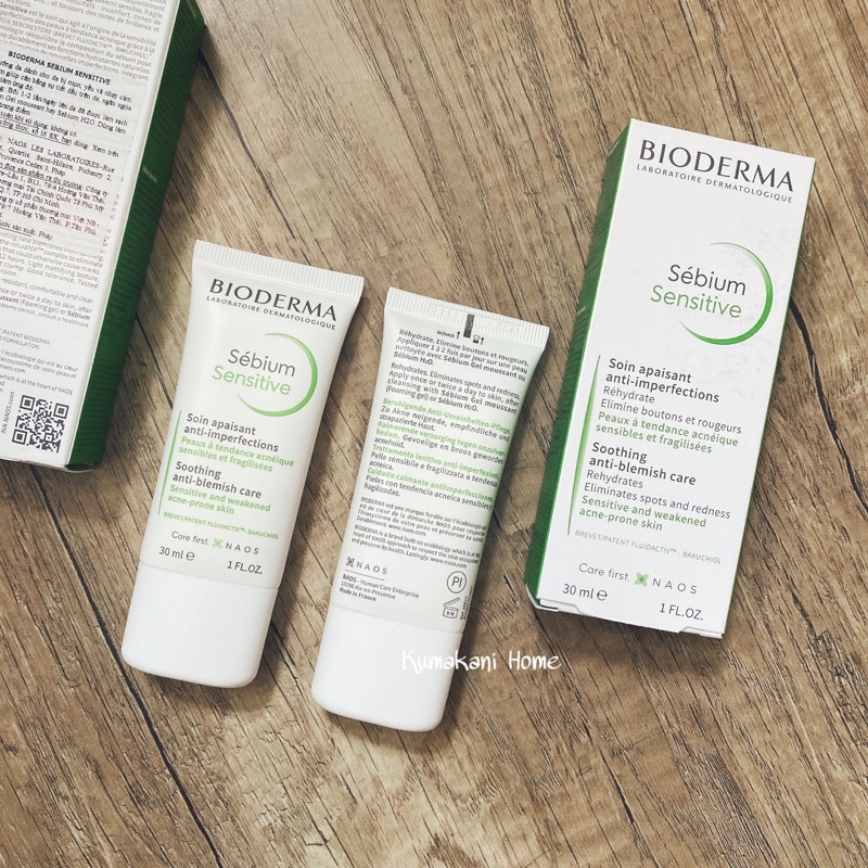 Bioderma Sébium Sensitive - Kem dưỡng giảm mụn viêm nhạy cảm