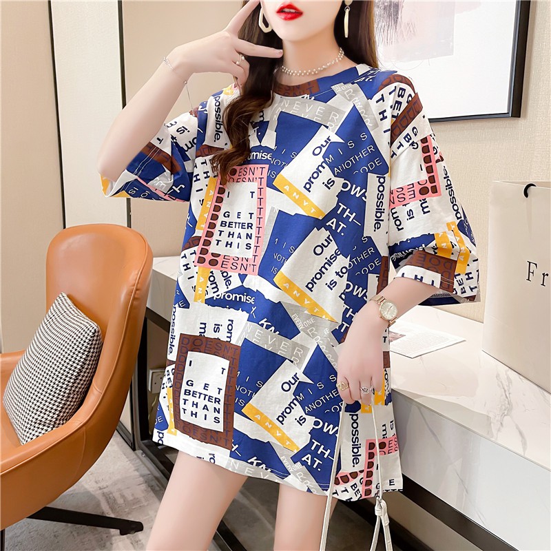 Áo Thun Ngắn Tay In Hình Phong Cách Hàn Quốc Thời Trang Hè 2021 Cho Nữ | BigBuy360 - bigbuy360.vn