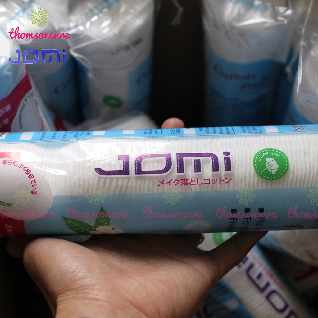 Combo 5 gói bông tẩy trang Jomi loại 80 miếng - nhập khẩu từ Nhật Bản