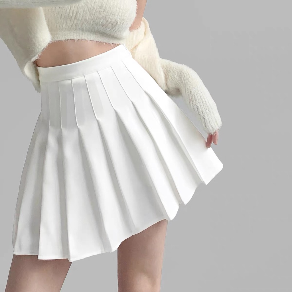 Chân Váy Tennis Xếp Ly, Lưng Cao Khóa Kéo ( Có Lót ) - Tharo Clothing - [VAY04]
