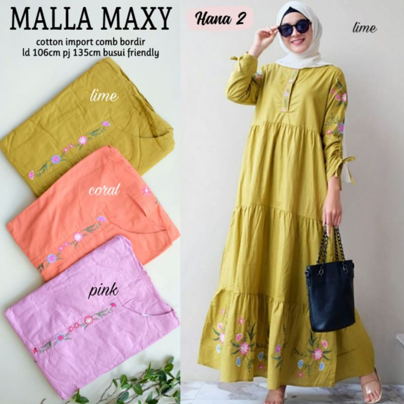 Đầm Cotton dài tay thêu họa tiết xinh xắn dành cho nữ
