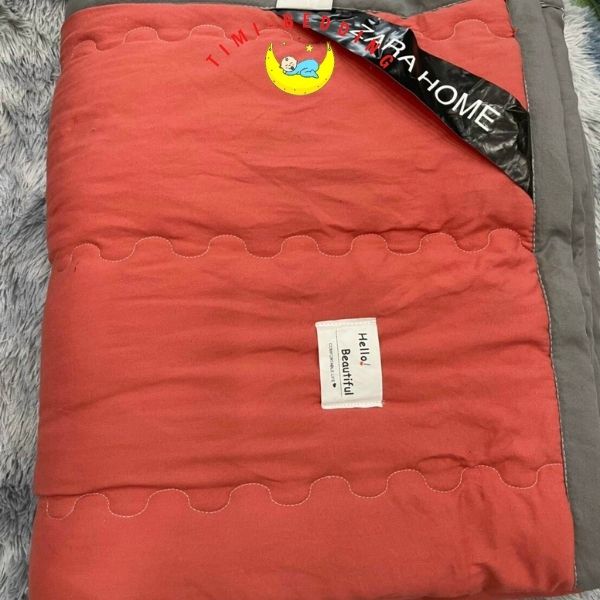 Chăn hè zara home viền kẻ chính hãng cao cấp, nhập khẩu kích thước 2x2,3m – Timibedding