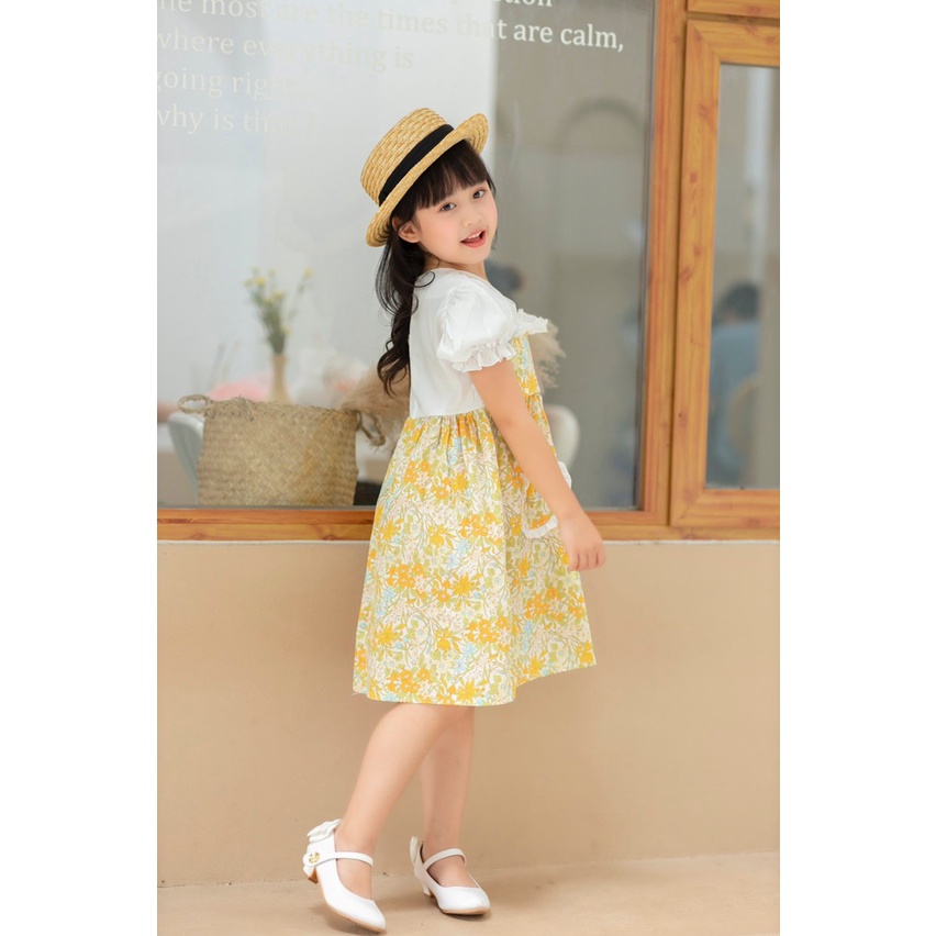 Đầm cho bé gái 1 2 3 4 5 6 7 8 9 10 11 12 tuổi Babystore88, Váy bé gái mùa hè hàng thiết kế cao cấp V78