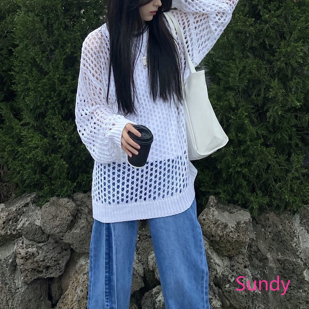 Áo Dệt Kim Chống Nắng Thời Trang Mùa Hè Hàn Quốc Dành Cho Nữ