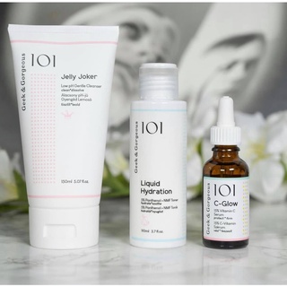 Bộ sản phẩm chăm sóc da Geek & Gorgeous – Sữa rửa mặt, toner, serum dưỡng da chuyên sâu