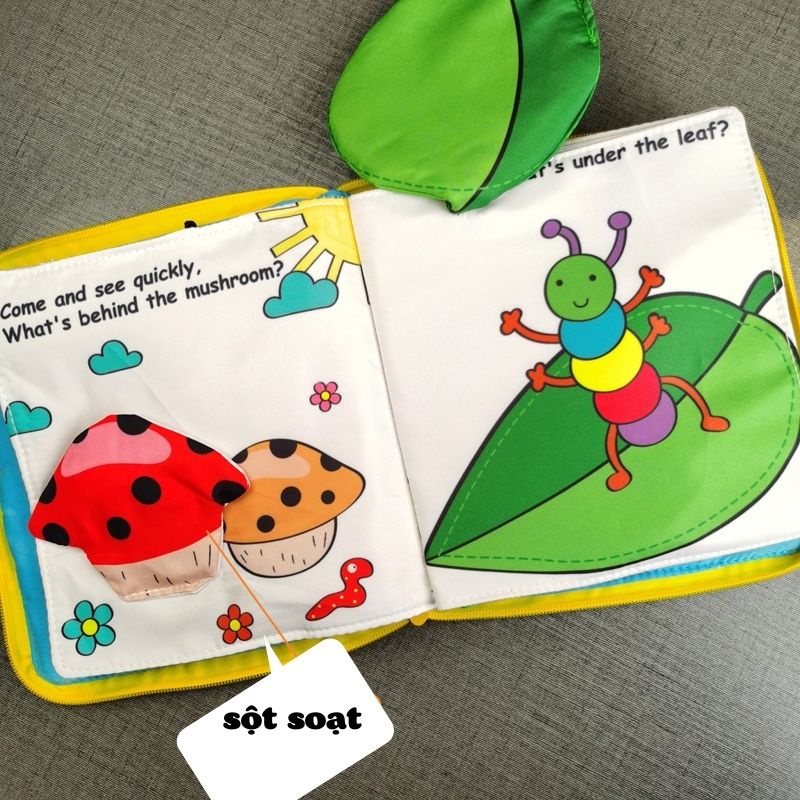 Sách Vải Baby Peekaboo Book Trốn Tìm Của Những Chú Côn Trùng SV50