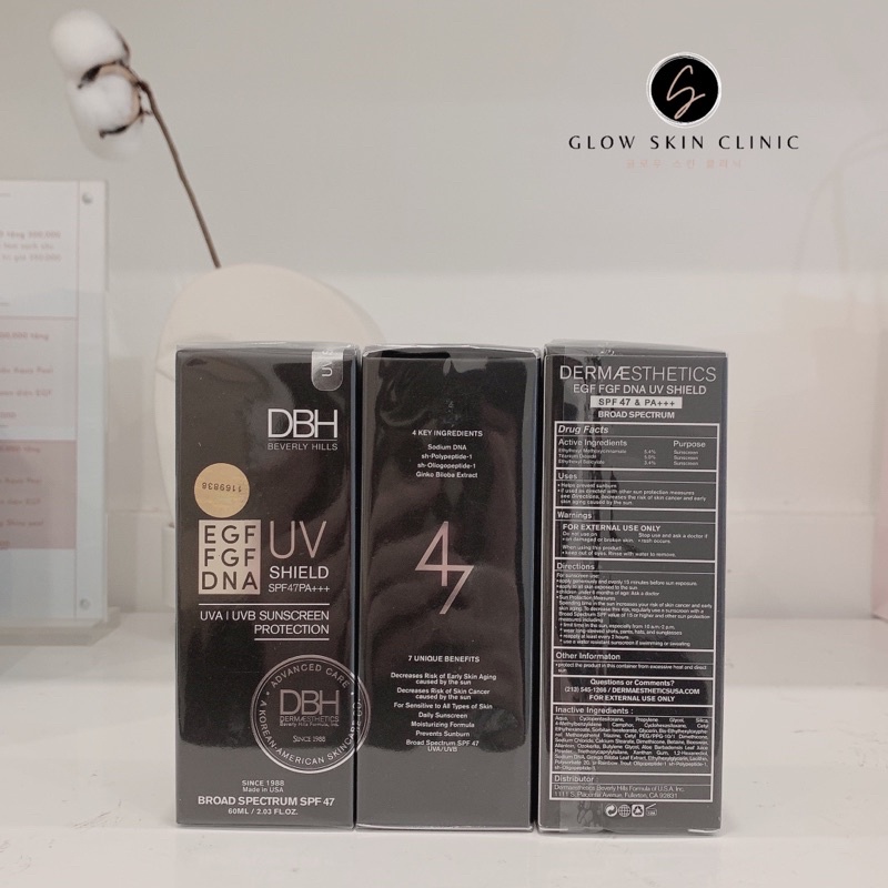 Kem chống nắng DBH EGF UV Shield spf47 PA+++