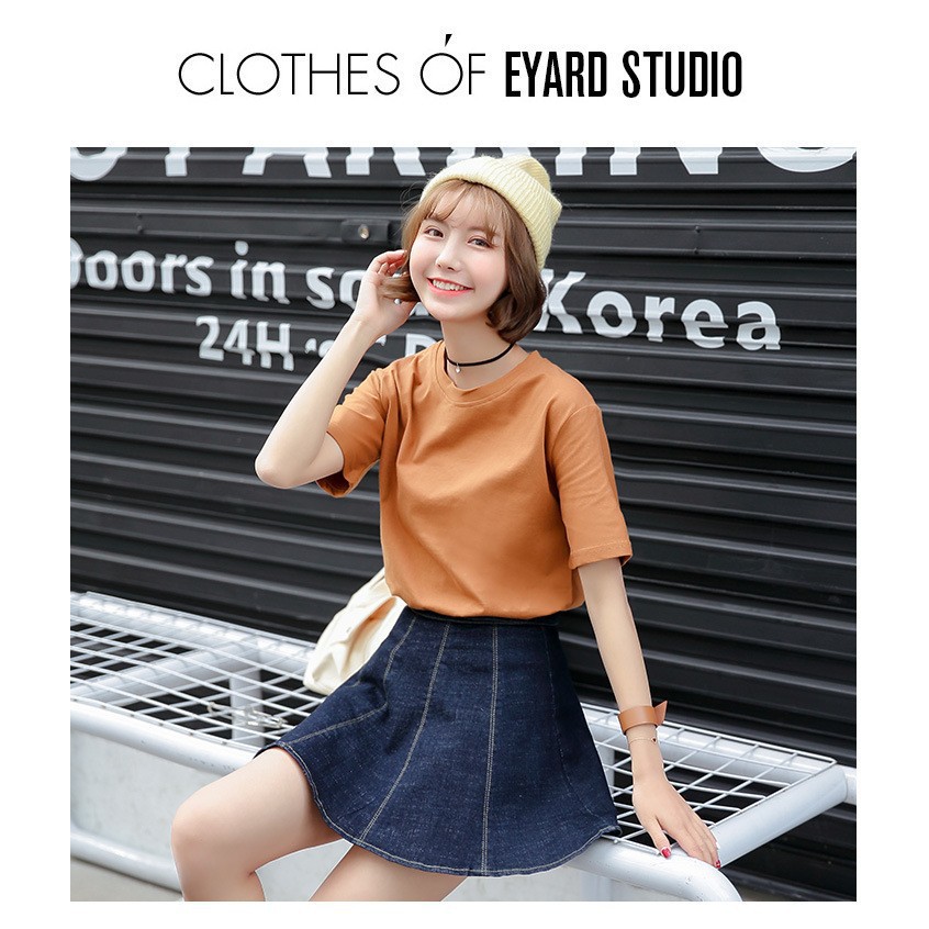 Áo Thun Cổ Tròn Basic Ngắn Tay