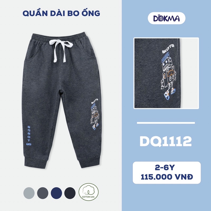 Quần dài bo ống Dokma 2-6 tuổi