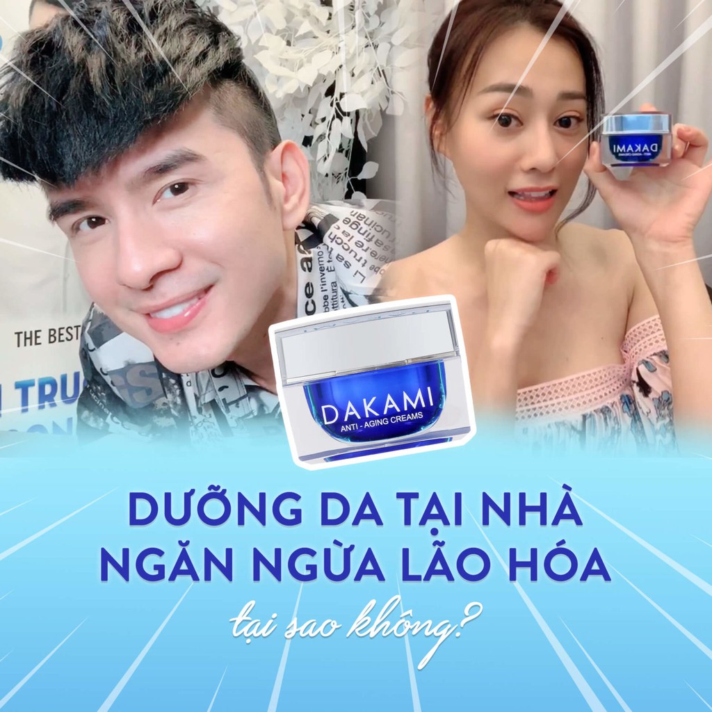 [ TEM VUÔNG MÃ CÀO] Kem Dakami II - Chống Lão Hóa, Xóa Mờ Nếp Nhăn-30gr