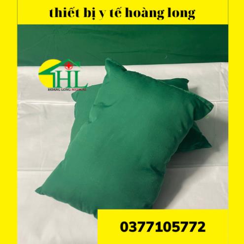 Gối kê tay khám bệnh, lấy máu xét nghiệm bệnh nhân màu xanh , màu trắng