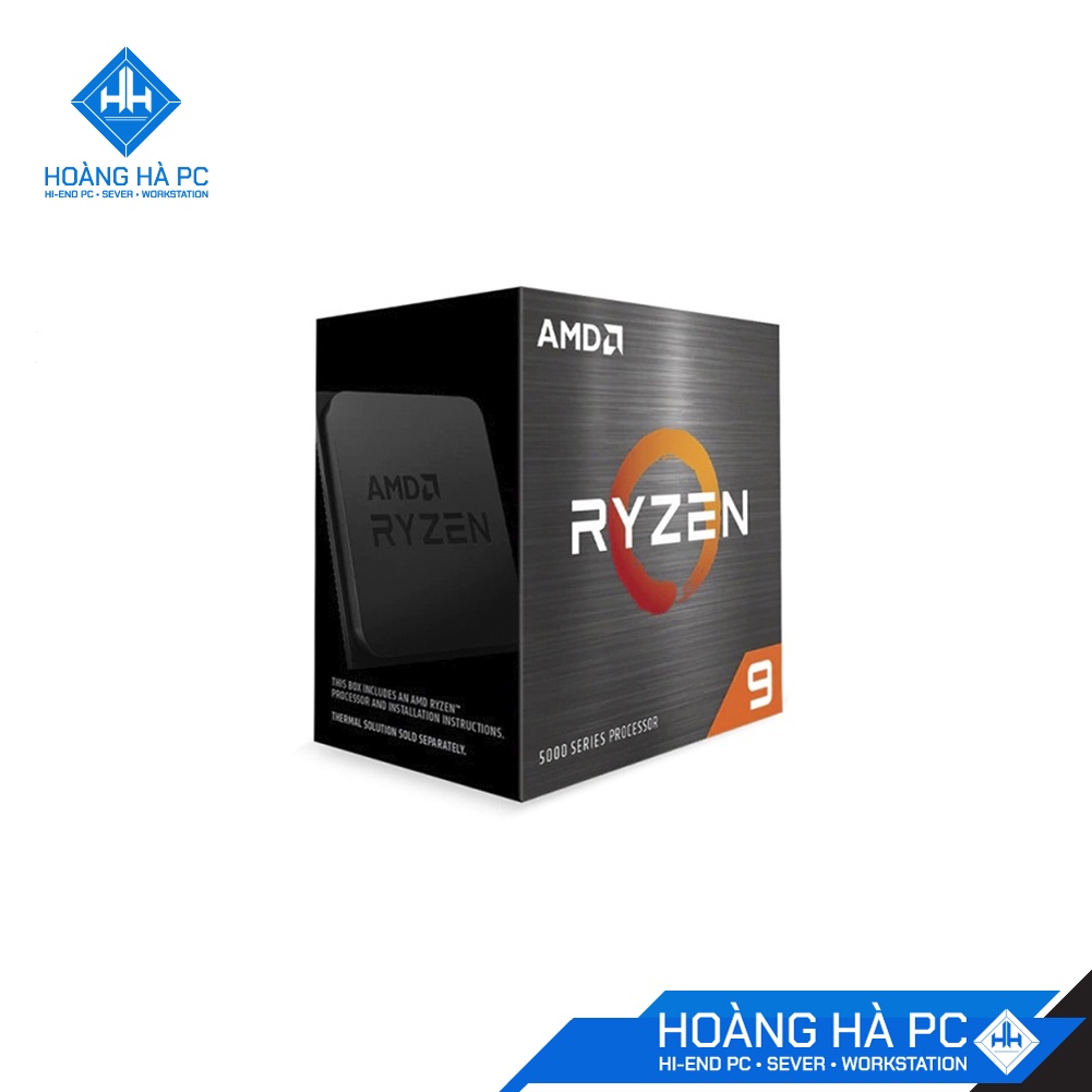 CPU AMD Ryzen 9 5900X (3.7GHz Turbo Up To 4.8GHz, 12 Nhân 24 Luồng, 70MB Cache, AM4)