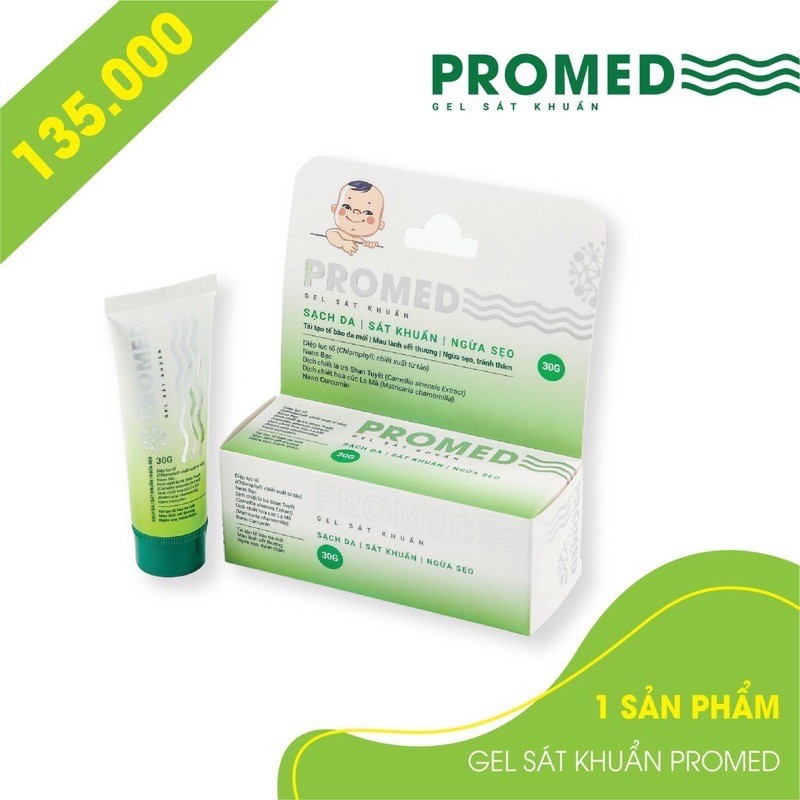 Gel sát khuẩn da, ngừa sẹo an toàn cho bé Promed