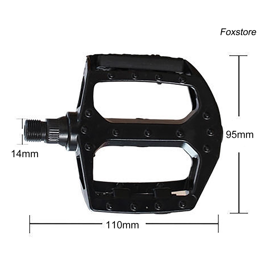 1 Cặp Pê Đan Xe Đạp Bằng Hợp Kim Nhôm Chống Trượt Có Dải Phản Quang fs-47